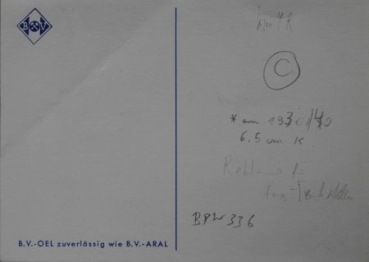 Preview: BV Aral Bevaulin 1937  "Sie tanken schnell und gut" Postkarte (9262)